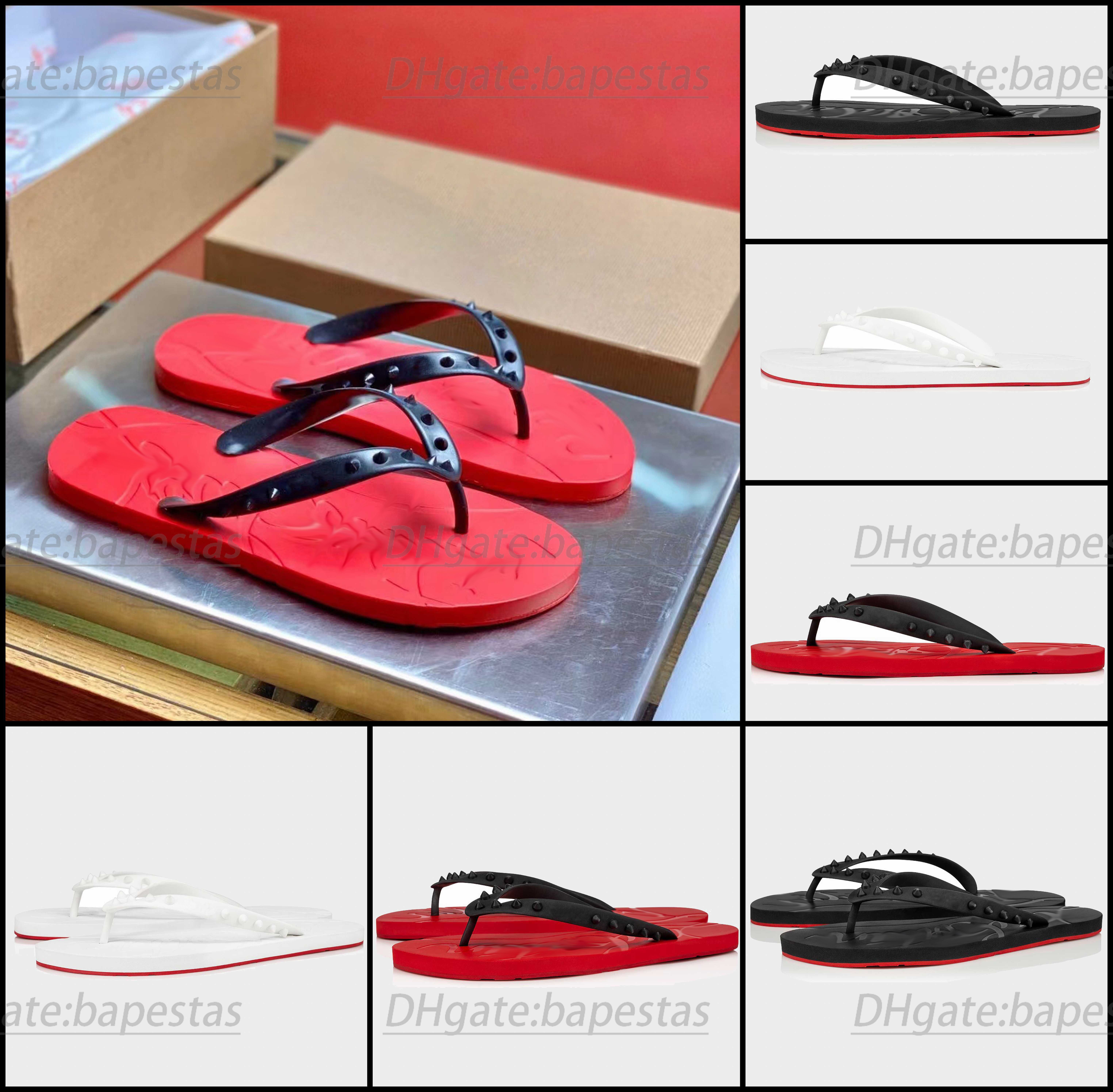 2023 new luxury slipper designer thong sandal woman Loubi Flip rubber slim straps glossy rivet man flip-flops Summer Outdoor Fashion slides, #2 black
2023 new luxury slipper designer thong sandal woman Loubi Flip rubber slim straps glossy rivet man flip-flops Summer Outdoor Fashion slides, #2 black