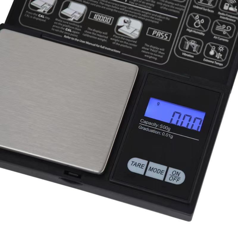 Update Wholesale Weigh Gram Pocket 200G X 0.01G Digital Grams Food Jewelry Black Kitchen Scale With 100G Calibration Weight