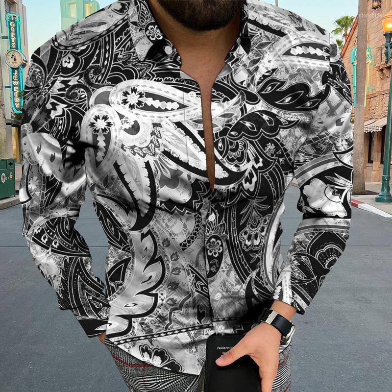 CNLONGBIDA Mens Casual Shirts Mens Summer Shirt Hawaiian Comfortable