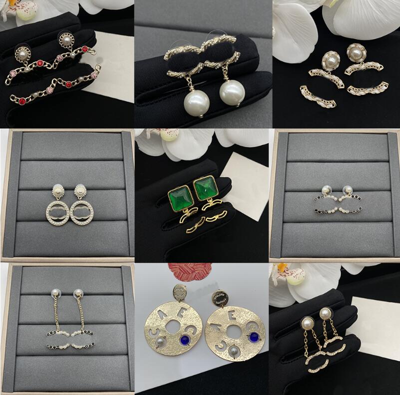 20style 18K Gold Plated Brass Copper Stud Dangle 925 Silver Luxury Letters Women Crystal Rhinestone Pearl Designers Earring Wedding Party Jewerlry
20style 18K Gold Plated Brass Copper Stud Dangle 925 Silver Luxury Letters Women Crystal Rhinestone Pearl Designers Earring Wedding Party Jewerlry