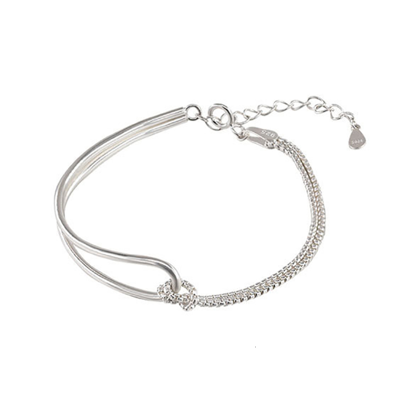 Charm Bracelets ANRY Minimalist Stamp Chain Bracelet Party Jewelry Fashion Simple Geometric Handmade Holiday Beach Accessories Gifts 230424