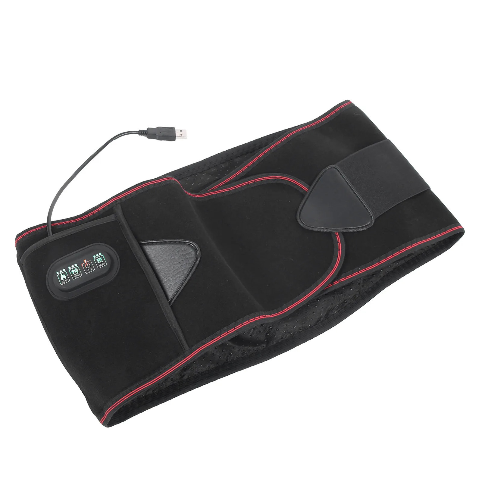 Slimming Belt 7 Levels Of fever Vibration Compress Warm Waist Electric Heating Massage Belt Pain Relief Adjustable Warm Waistband 231123