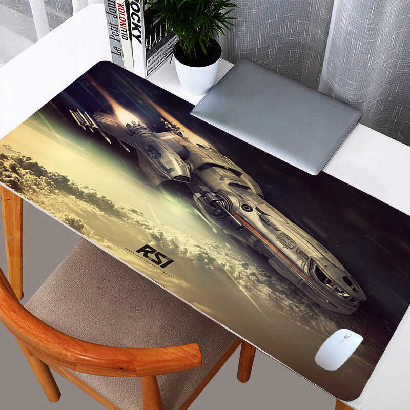 Mouse Pads Wrist Rests Star Citizen Mouse Pad Rubber Table Large Gamer Tapis De Souris Xl Desk Mat Computer keyboard Gaming Accessories Carpet Mousepa