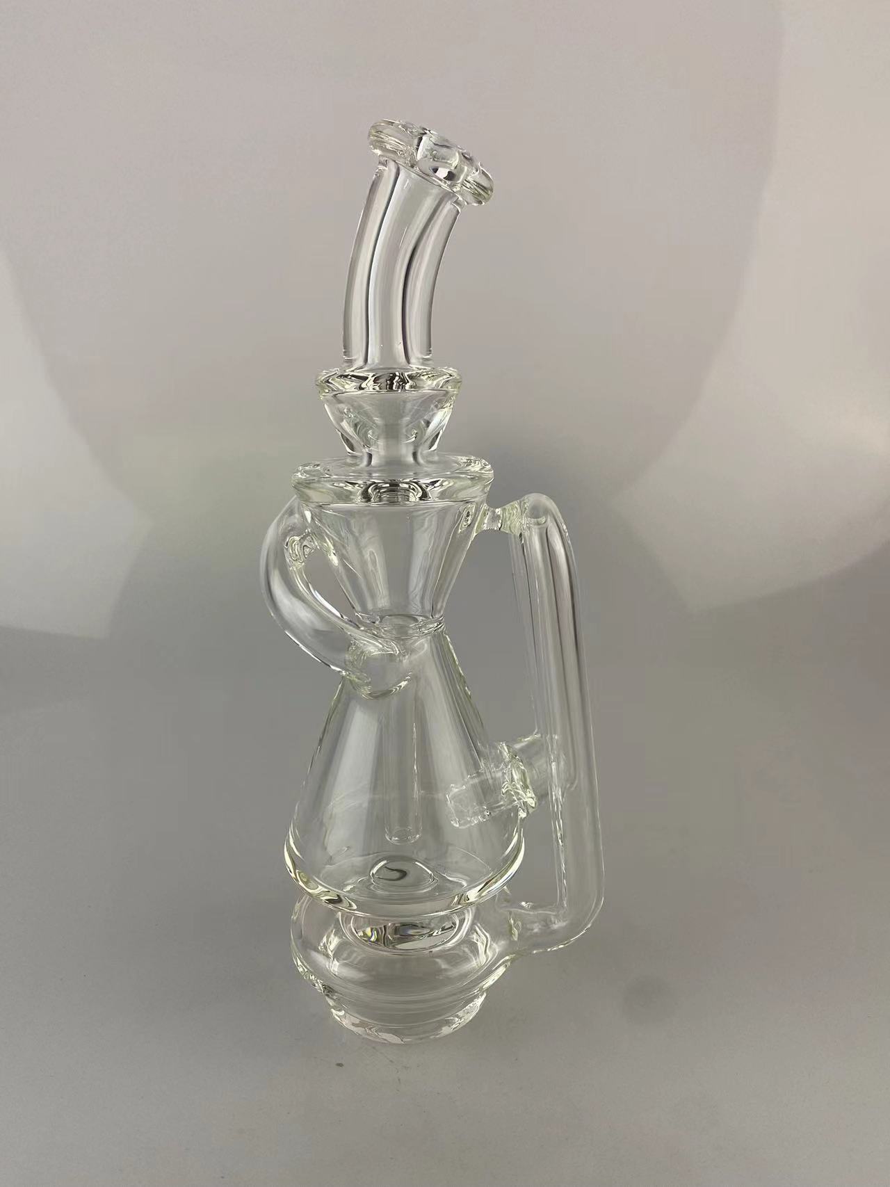Glass hookah carta or peak two kind recycler transparent electric base drill tower smoking accessories, factory direct price concessions
