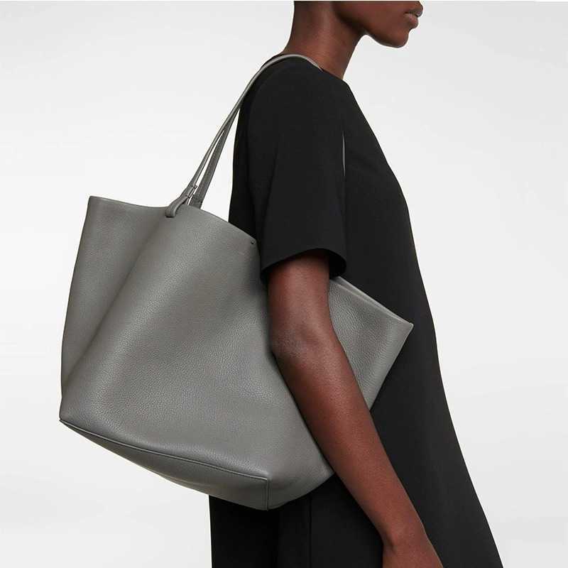 THE Genuine Leather R001ow Park Large Capacity Carrying Mother Bag Single Shoulder Underarm Tote Women's Bag 231124