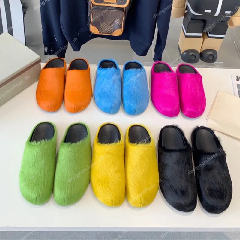 Designer Fur Slippers Women Men Round Toe Marn Horse Hair Slides Female Black Rose Red Green Mules Shoes Flat Half Slipper Woman Casual Furry Plush Shoes
Designer Fur Slippers Women Men Round Toe Marn Horse Hair Slides Female Black Rose Red Green Mules Shoes Flat Half Slipper Woman Casual Furry Plush Shoes