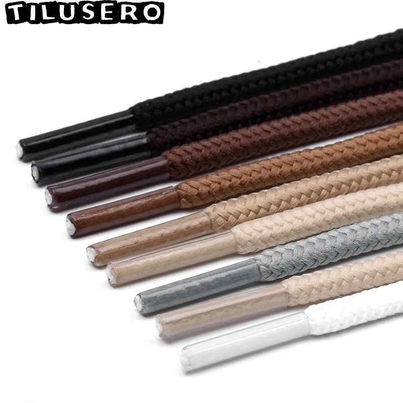 Shoe Parts Accessories 2pcslot Round Shoelaces Polyester Solid Classic Martin Boot Shoelace Casual Sports Boots shoes Lace 90cm120cm150cm 231124