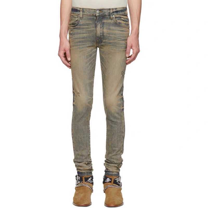 Designer Clothing Luxury Casual Fashion Denim Pants Amiiri20ss Yellow Mud Dirty Old Washed Slp Stretch Slim Fit Small Feet Versatile Men's Jeans Fashion
Designer Clothing Luxury Casual Fashion Denim Pants Amiiri20ss Yellow Mud Dirty Old Washed Slp Stretch Slim Fit Small Feet Versatile Men's Jeans Fashion