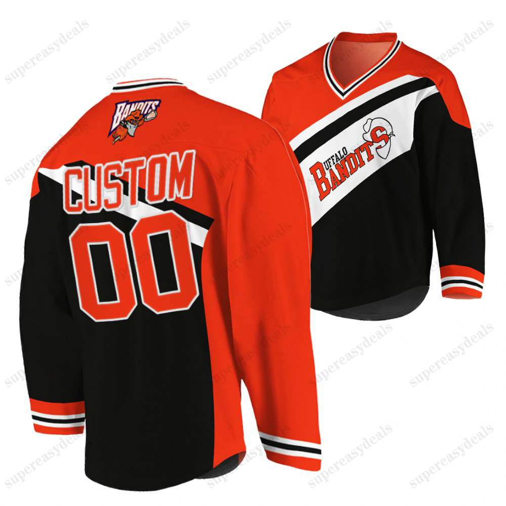Buffalo Bandits Custom NLL 2024 Lacrosse Jerseys - Smith Nanticoke Fraser Byrne Fields Vinc Priolo Cloutier Weiss Buchan Noseworthy Brown