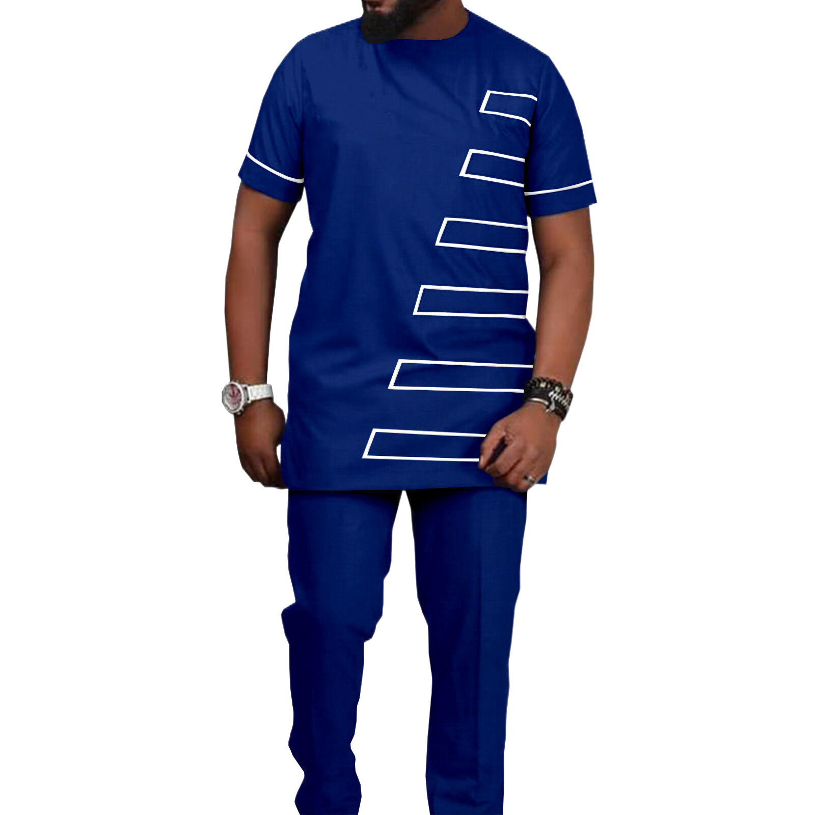 Men's Tracksuits Summer Men's Trousers Tracksuit Short-sleeved Streetwear 3D Printed Fashion Men T-shirt Sportswear Suit s 2 Piece Set Stree