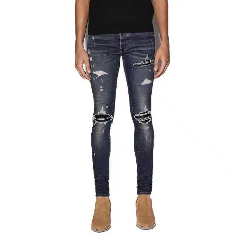 Designer Clothing Luxury Casual Fashion Denim Pants Amiiri High Street Fashion Brand 2022ss Blue Worn Waist Flower Fruit Wash Hole Slim Fit Jeans for Men, Navy blue
Designer Clothing Luxury Casual Fashion Denim Pants Amiiri High Street Fashion Brand 2022ss Blue Worn Waist Flower Fruit Wash Hole Slim Fit Jeans for Men, Navy blue