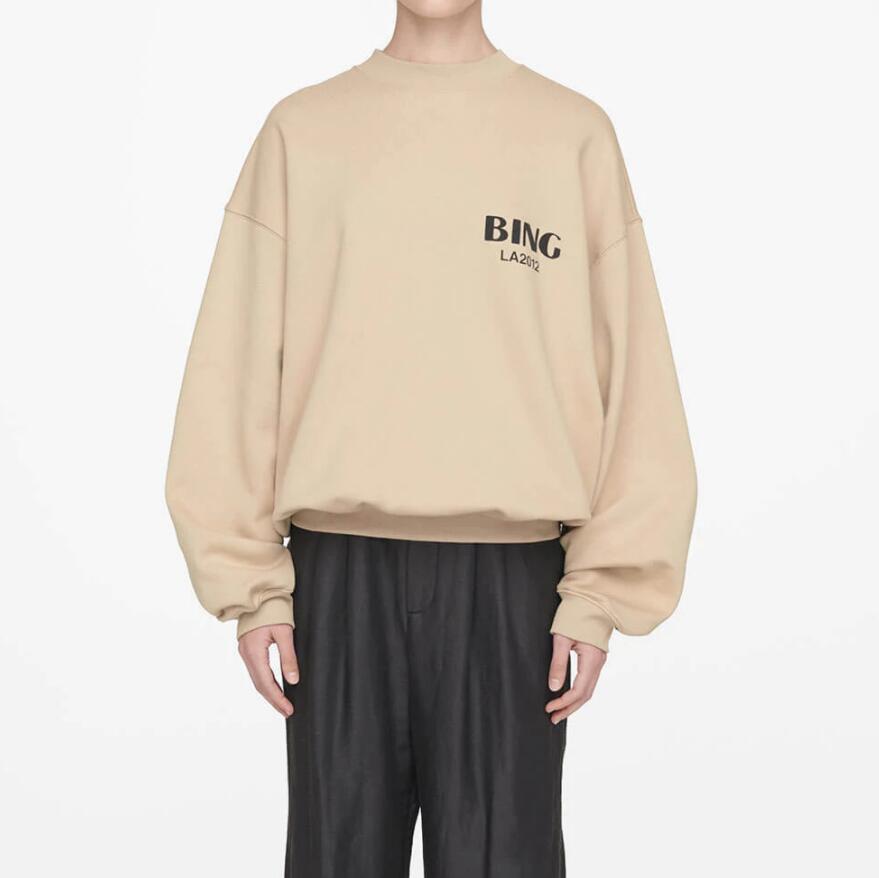 TOP quality Anine Bing Women's hoodies Sweatshirts Letter 2012 bing Printing Brushed Round Neck Loose Sweatersshirt Designer cotton Hoodie
TOP quality Anine Bing Women's hoodies Sweatshirts Letter 2012 bing Printing Brushed Round Neck Loose Sweatersshirt Designer cotton Hoodie