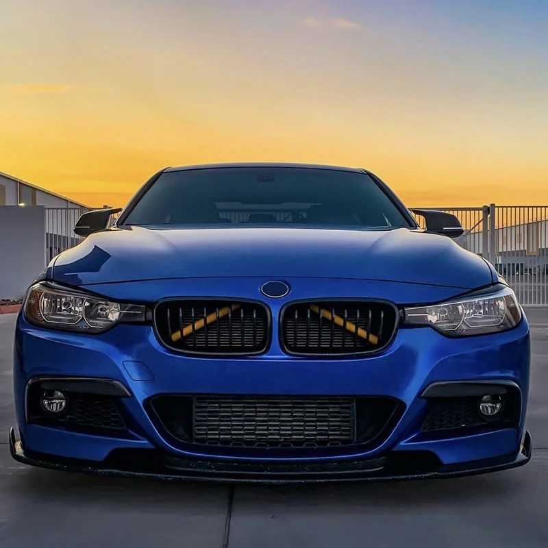 2pcs Car Front Grille Trim Decorative Strip for BMW 1 2 3 4 Series F20 F21 F22 F23 F30 M Sport Style Cover Mouldings Accessories