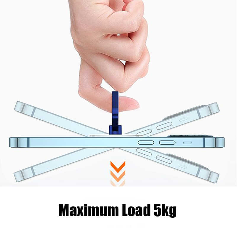 Colorful Transparent Cell Phone Ring Holder Universal Grip 360 Degree Rotatable Car Mobile Phone Back Sticker Pad Bracket
