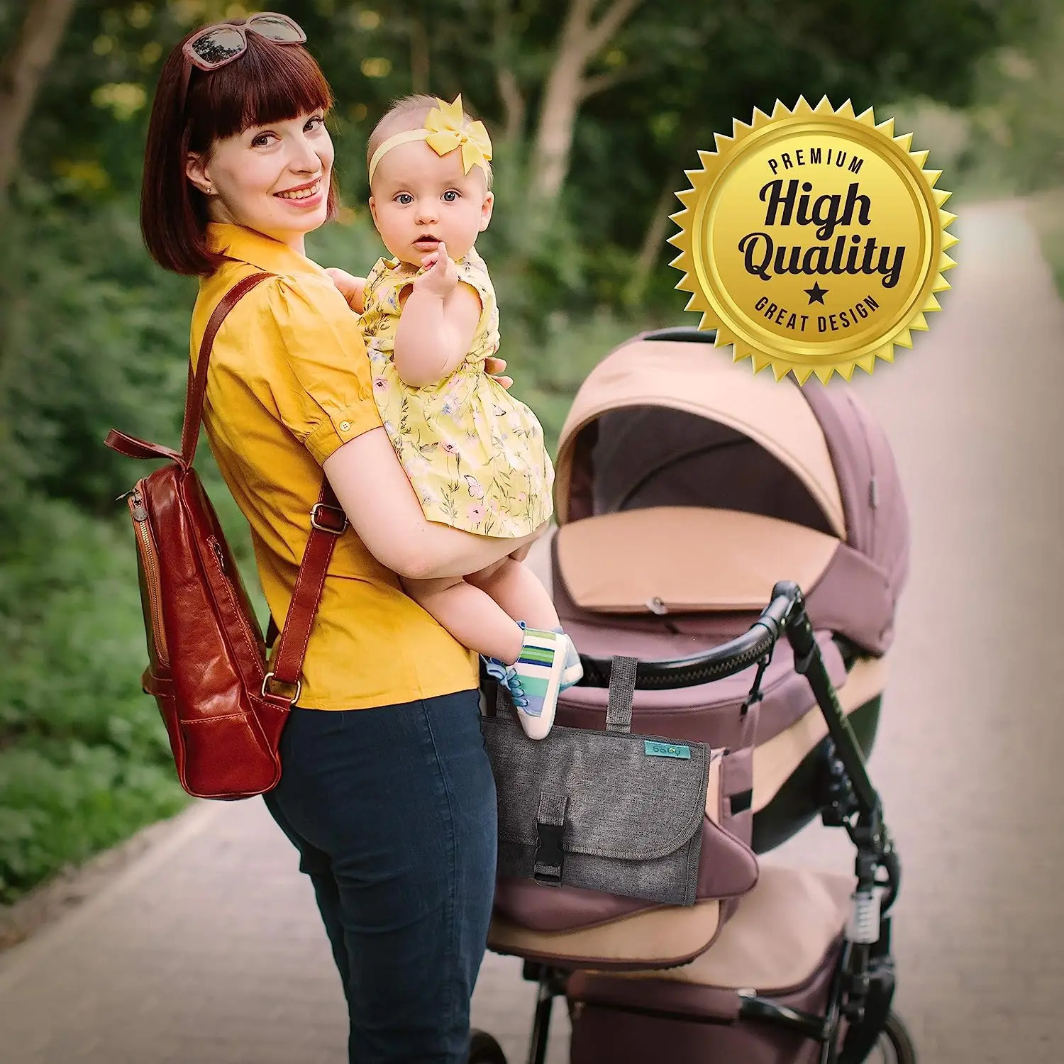 Diaper Bags Portable Changing Pad For born Baby with Smart Wipes Pocket Waterproof Travel Kit 231124