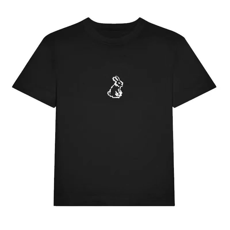 ing sleeve round neck pure cotton girls top fashion cartoon pattern rabbit slim fit show thin versatile Tshirt sports casual womens tee KLHP, Pink3
ing sleeve round neck pure cotton girls top fashion cartoon pattern rabbit slim fit show thin versatile Tshirt sports casual womens tee KLHP, Pink3