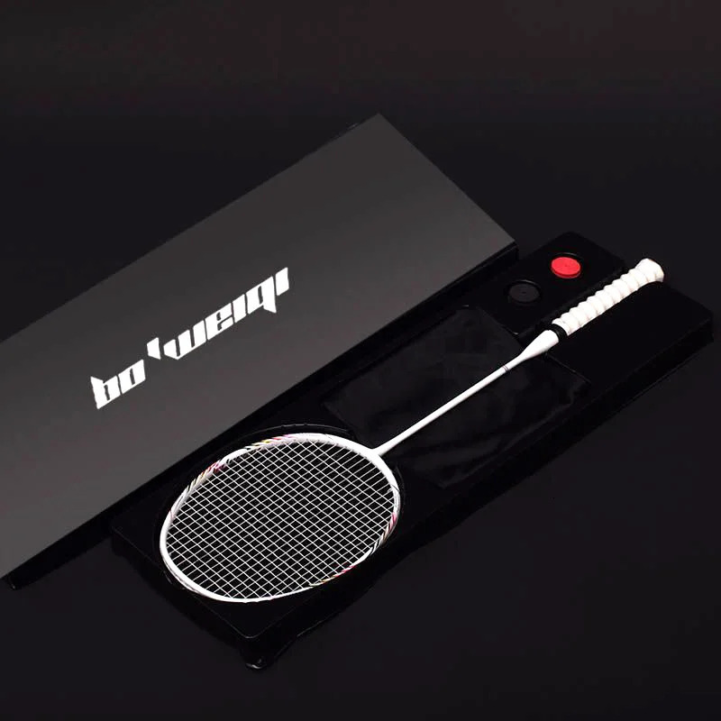 Badminton Rackets Badminton Rackets 8U Professional 100 Carbon Badminton Racket 2430lbs G5 Ultralight Offensive Racket Badminton Racquet Padel Trainin