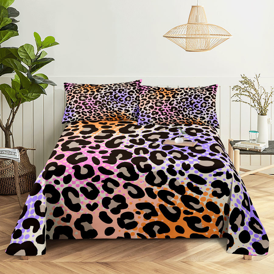 Bedding sets Camouflage Bed Sheet Set Linens Pillow Cases Queen King Double Size 220x240 Leopard for Bedroom Soft Twin Full Single 230424