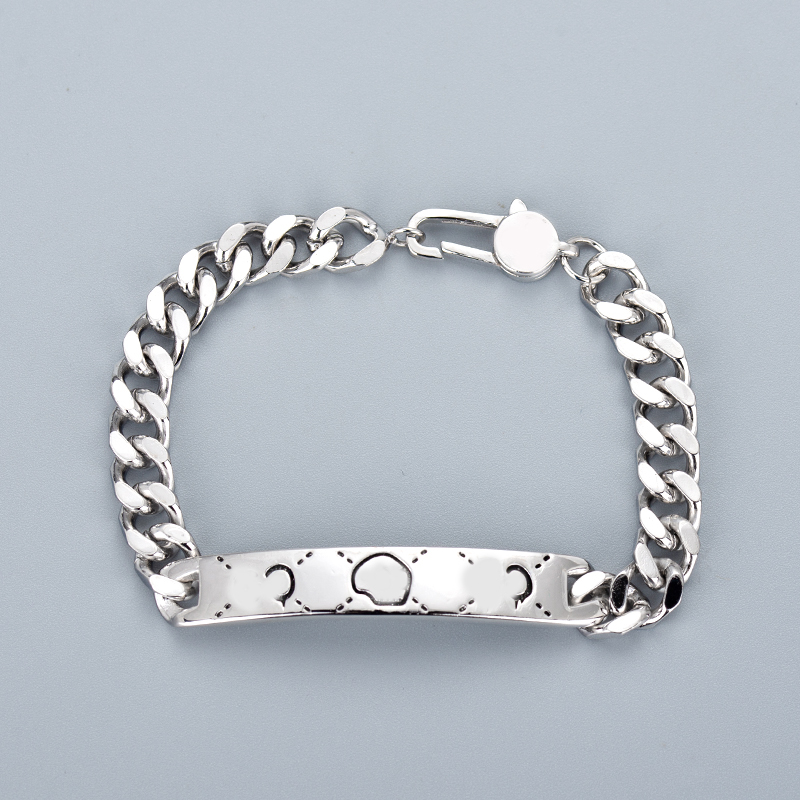 Designer Fashion Style Bracelet Mens Bracelet Cuba Chain Letters 925 Silver Plated Stainless Steel Wedding Lover
Designer Fashion Style Bracelet Mens Bracelet Cuba Chain Letters 925 Silver Plated Stainless Steel Wedding Lover