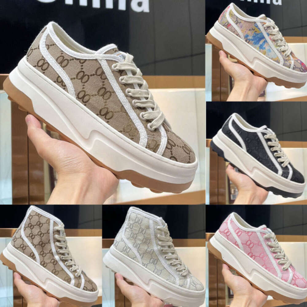 Designer Tennis 1977 Men and women casual shoes High top lettering High Quality sneakers Canvas Tennis shoes Luxury fabric platform shoes size 36-45