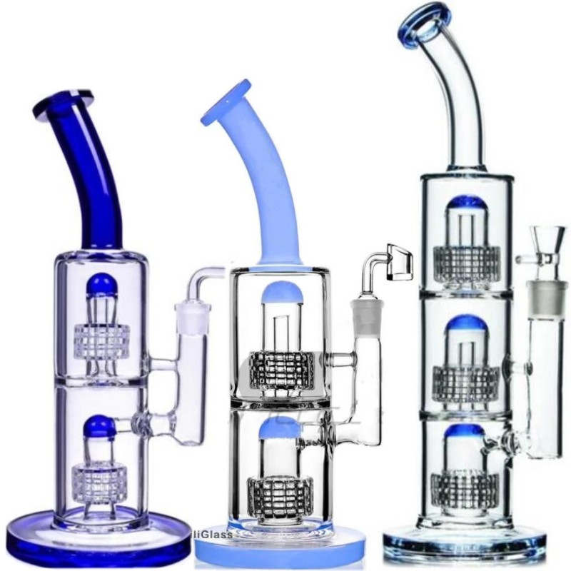 Black Sherlock Hand Pipe - Mini Glass Blunt Burner with 14mm Oil Dabber