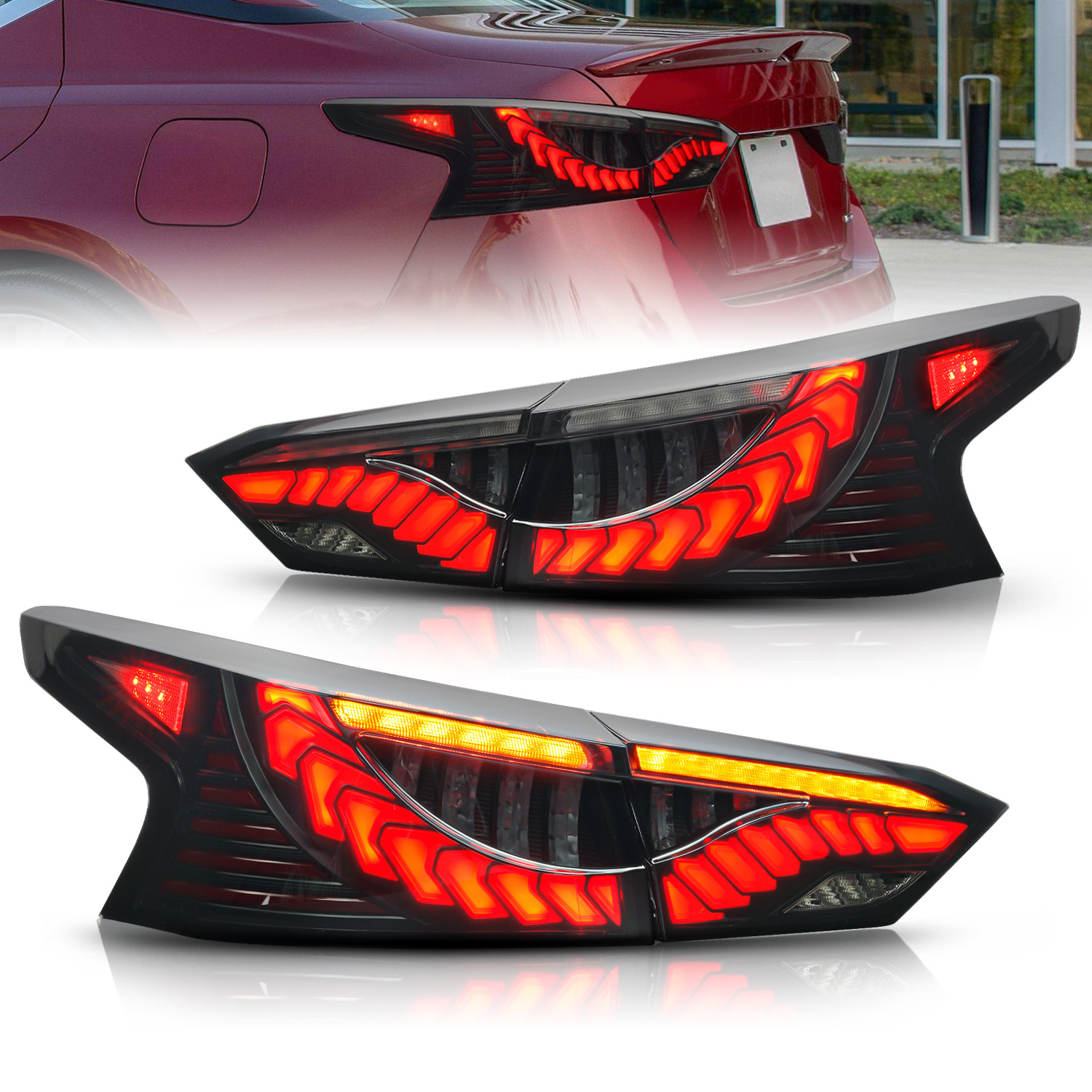 Taillight Assembly for Nissan TEANA 20 19-20 21 Animation LED Tail Lamp Rear Lamp Turn Signal Dynamic DRL Lights