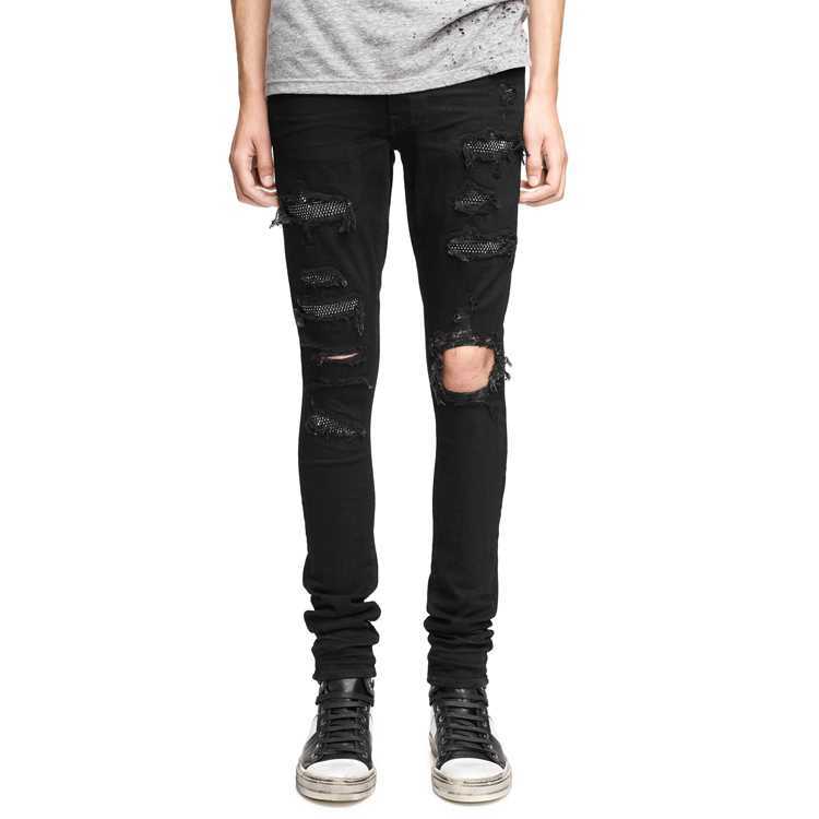 Designer Clothing Luxury Casual Fashion Denim Pants Amiiri Fashion Brand New Style with DrillHole in Autumn Winter Popular High Street Slp Slim Fit Small Leg Jeans Me, Light blue
Designer Clothing Luxury Casual Fashion Denim Pants Amiiri Fashion Brand New Style with DrillHole in Autumn Winter Popular High Street Slp Slim Fit Small Leg Jeans Me, Light blue