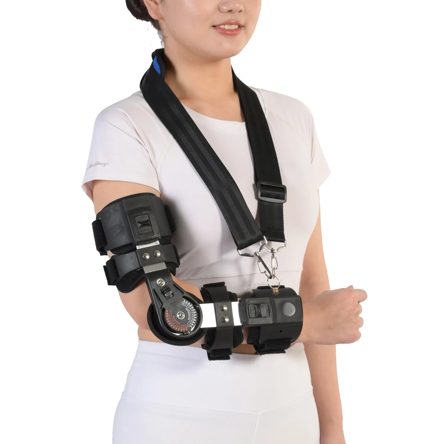 Slimming Belt Elbow joint fixation brace ROM hinged Shoulder Arm Sling Forarm Braces Support Splint Orthosis Ort ics Band Pad Bel | Unisex 231123