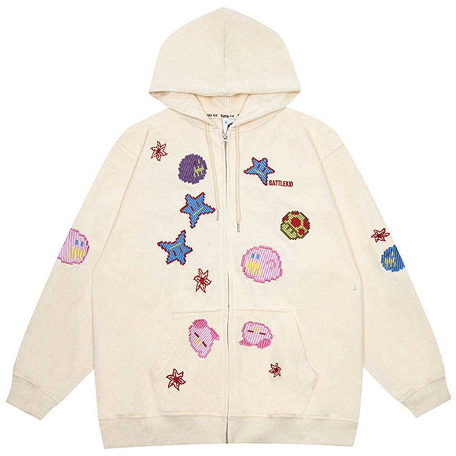 Men's Hoodies Sweatshirts Street clothing oversized Y2K sports shirt Harajuku hip-hop hoodie fashion embroidery men's casual loose zipper ho