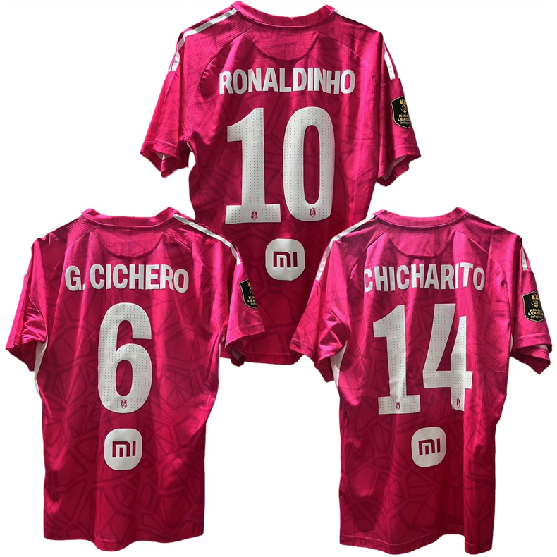 2023 Porcinos FC soccer jerseys 23 24 G. CICHERO sevens Kings League Chicharito Ronaldinho pique football shirts, No name no number
2023 Porcinos FC soccer jerseys 23 24 G. CICHERO sevens Kings League Chicharito Ronaldinho pique football shirts, No name no number