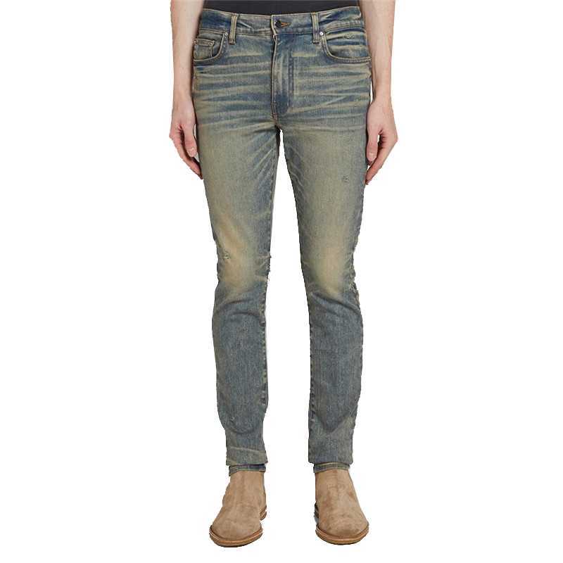 Designer Clothing Luxury Casual Fashion Denim Pants Amiiri Fashion Brand Yellow Mud Dirty Washed Slp High Street Slim Fit Small Feet Versatile Fashion Jeans Men, Yellow mud;dirty and old
Designer Clothing Luxury Casual Fashion Denim Pants Amiiri Fashion Brand Yellow Mud Dirty Washed Slp High Street Slim Fit Small Feet Versatile Fashion Jeans Men, Yellow mud;dirty and old