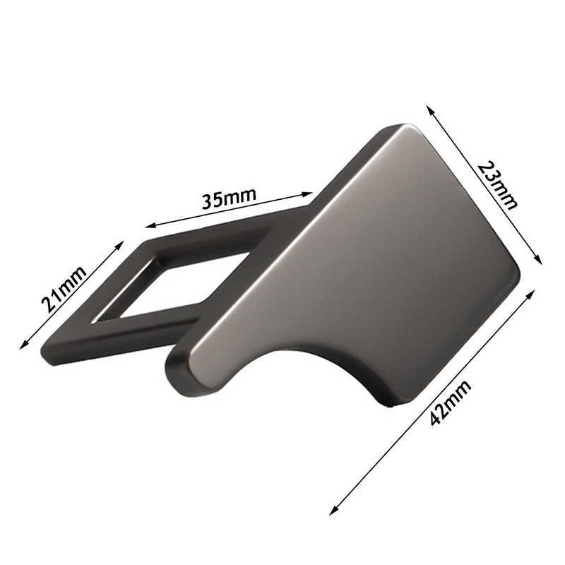 1Pc Hidden Car Seatbelt Buckle Auto Safety Belt Alert Silencer Metal Insert Card Clip Styling Decorate Car Accessories Interior