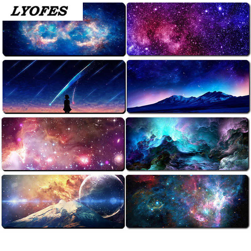 Mouse Pads Wrist Rests Gaming Mouse Pad Large Mouse Mat Laptop Space Writing Desk Mats 80x30cm Computer Gamer Keyboard Deskpad Mousepad for PC L2