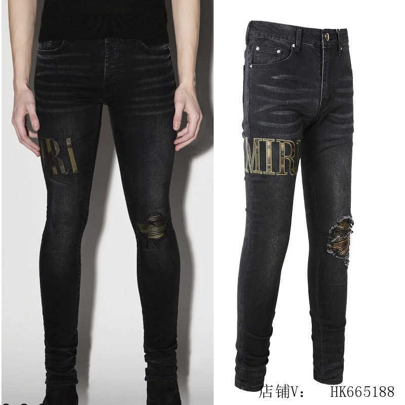 Designer Clothing Luxury Casual Fashion Denim Pants Amiiri Camo Patch Embroidered Perforated Stretch Fit Black Mens Jeans Distressed Ripped Skinny Motocycle Rock
Designer Clothing Luxury Casual Fashion Denim Pants Amiiri Camo Patch Embroidered Perforated Stretch Fit Black Mens Jeans Distressed Ripped Skinny Motocycle Rock