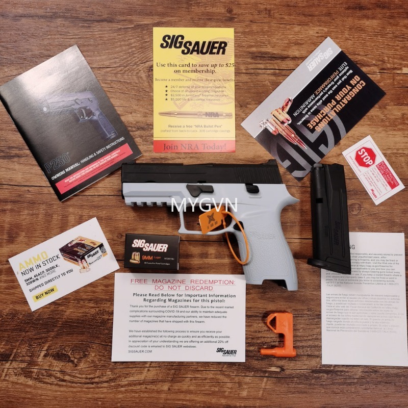 Slg Sauer P250 Shell Ejecting Model Soft Bullets Ejected Manual Can Not Shoot Launcher EDC TOY Collection Prop Adult Chi