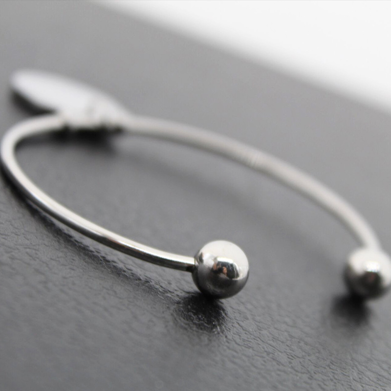 5pcs Lot Women Cuff Bangle Charm Bracelet Heart / Round Tag Stainless Steel for Nice Gifts Jewelry