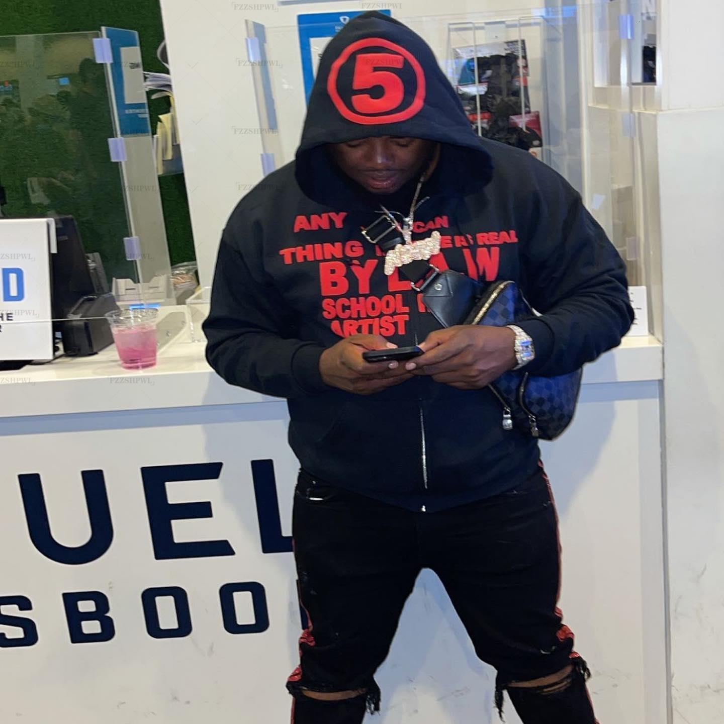 Men's Hoodies Sweatshirts Men's top zipper cover Harajuku printed loose vintage Y2K graphic women's street clothing hoodie oversized to