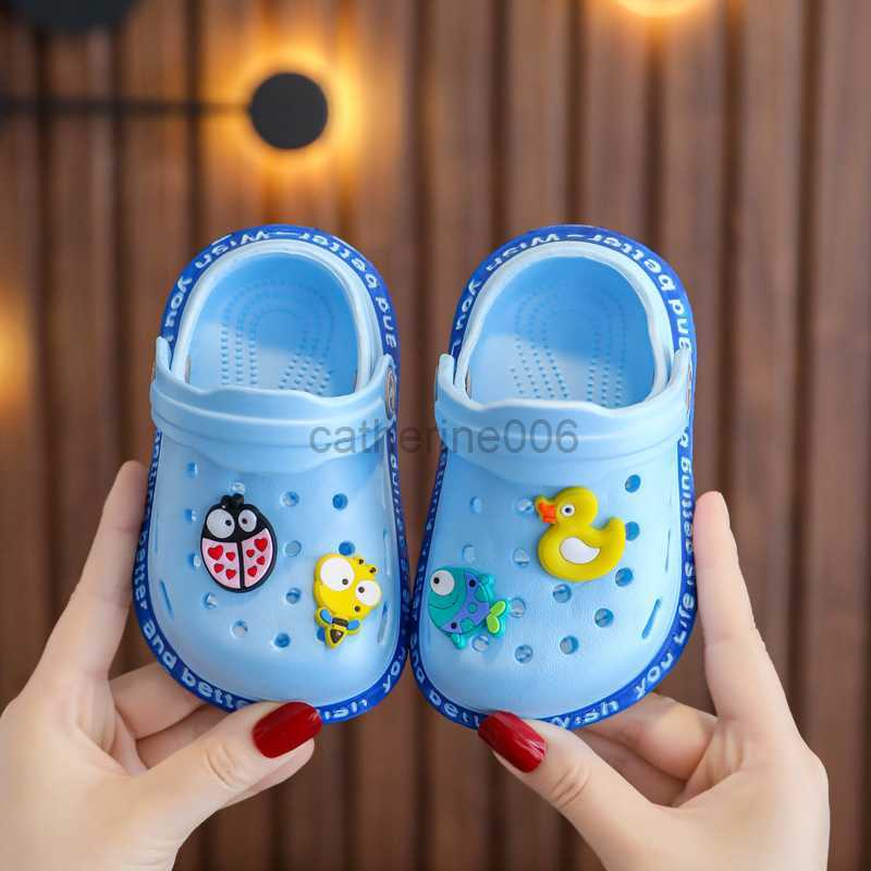 Children Kids Girl Mules Clogs Summer Croc Garden Beach Slippers Sandals Cave Hole Baby Shoes For Girls Boys 2021 kid slippers G1218