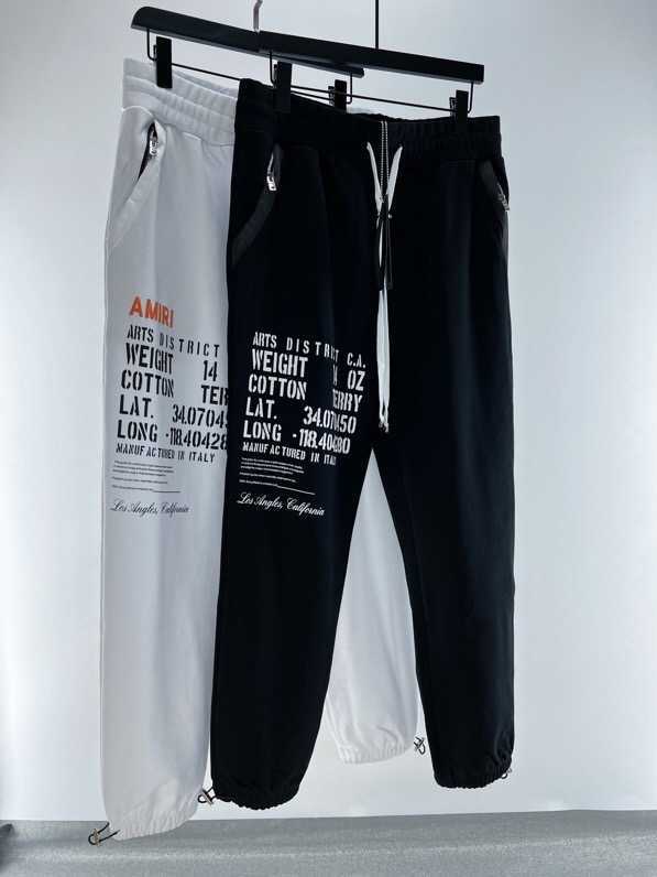 Designer Clothing fashion Casual Mens Pants Amiiri 2023 Spring Autumn New Men's Drawstring Letter Printing Loose Casual Sports Versatile Pants Guard Pants, Gray
Designer Clothing fashion Casual Mens Pants Amiiri 2023 Spring Autumn New Men's Drawstring Letter Printing Loose Casual Sports Versatile Pants Guard Pants, Gray