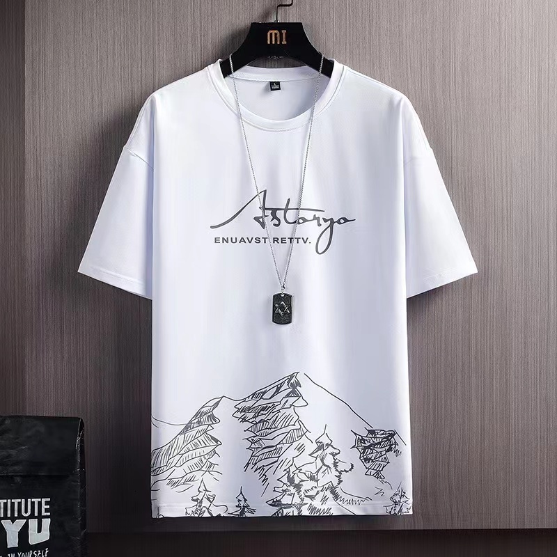 Men's Tracksuits Summer Men's 2-piece Fashion Casual Solid Short Sleeve T-shirt and Shorts Sportswear Breathable Men's Wear 230424