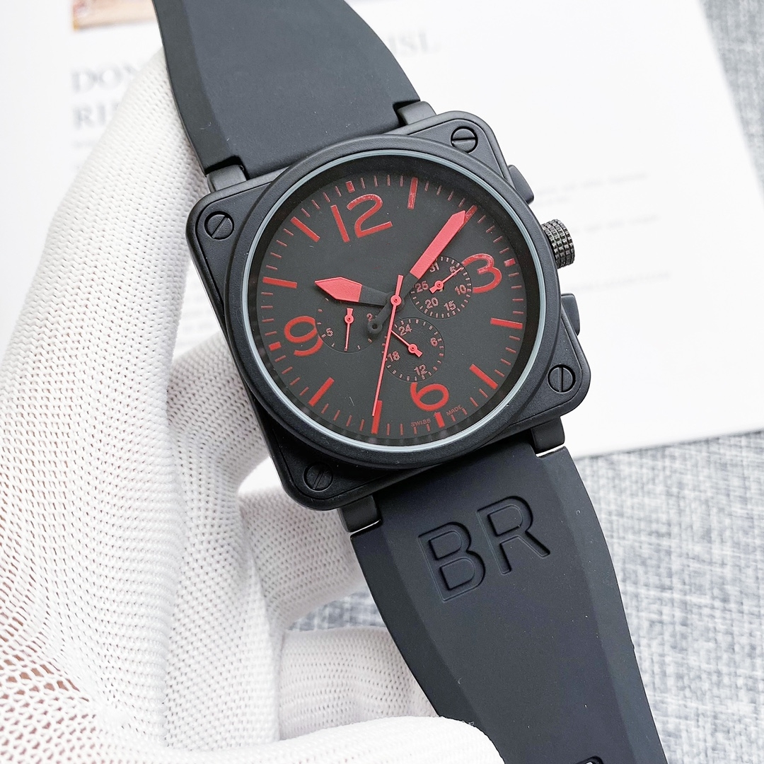 Designer MEN Fashion sports Wrist Watches bell Automatic mechanical wristwatches High Quality Luxury Brand Chronograph Clock stainless steel Belt Mens ross Watch