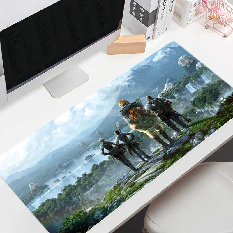 Mouse Pads Wrist Rests Large Mouse Pad Gamer Final Fantasy XIV Gaming Mousepad Company Keyboard Mouse Mats Carpet Computer AntiSlip Table Desk Mat J23