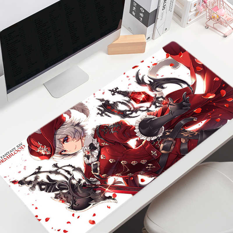 Mouse Pads Wrist Rests Large Mouse Pad Gamer Final Fantasy XIV Gaming Mousepad Company Keyboard Mouse Mats Carpet Computer AntiSlip Table Desk Mat J23