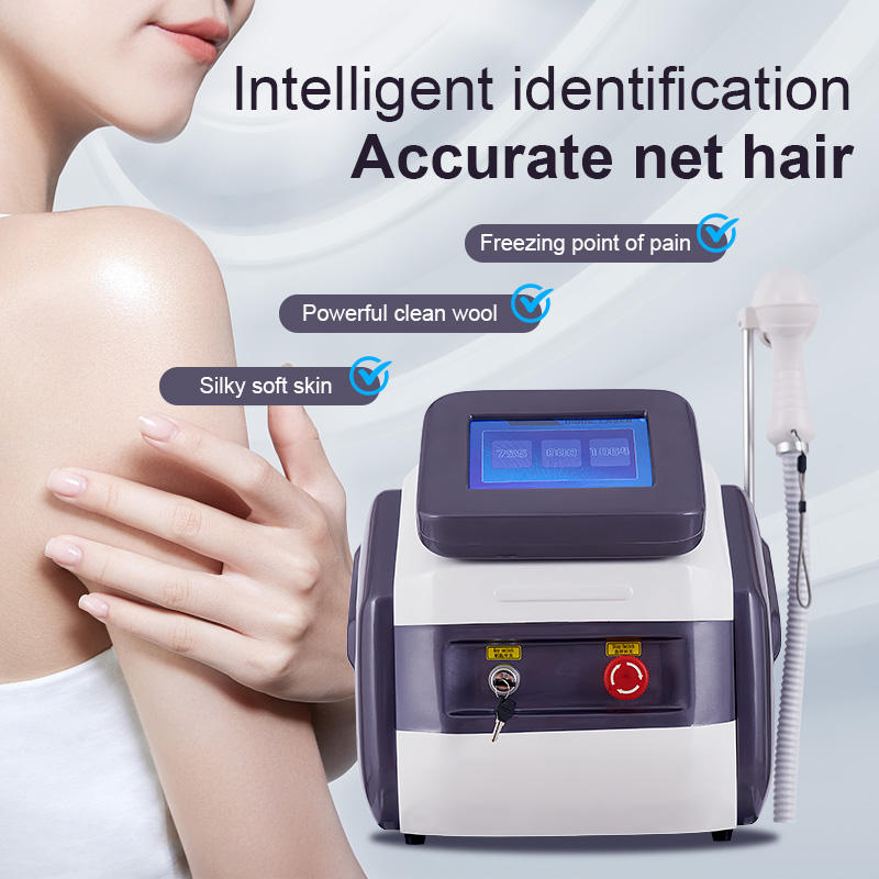Innovative Design Portable Diode Laser Permanent Hair Removal Machine 755nm 808nm 1064nm 3 Wavelength Depilatory Skin Brightening Beauty Salon
