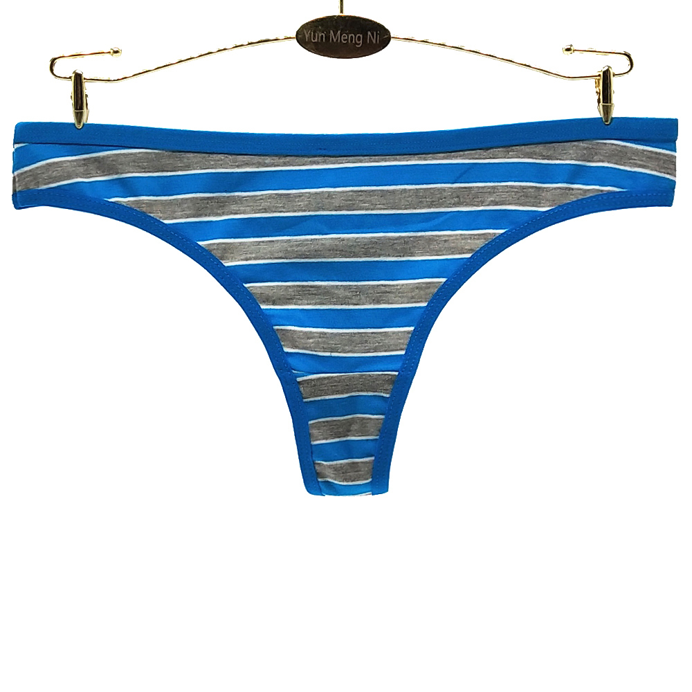 Women's Panties Fashion Striped G Strings Women Underwear Sexy Lingerie Femme Cotton Panties Woman Thongs Mujer Culotte Female 6Pcs/Set 230424
