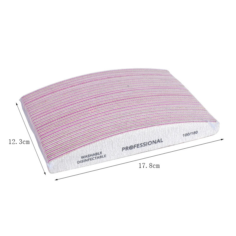 Nail Files 50pcs Professional Nail File 80100180240 Grey Manicure Buffer Block Mix Style Emery Board Pedicure Sanding Nail Salon Tools 231123
