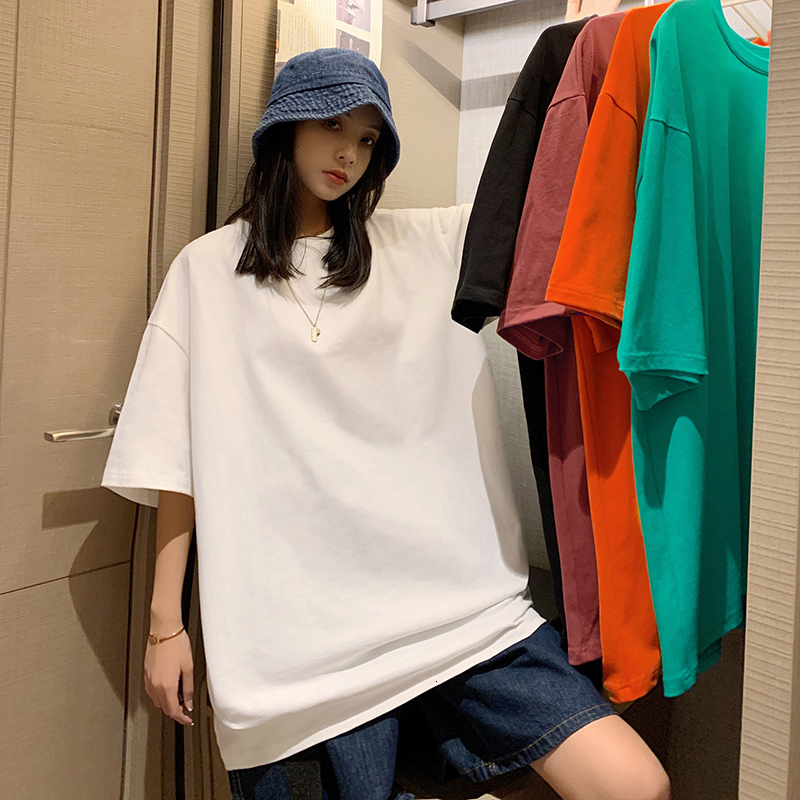 Women's T-Shirt NELLARGEL Summer Harajuku Y2k Graphic T Shirts Vintage Solid Korean Fashion T-shirts Oversized T Shirt Women Cute Tops 230516