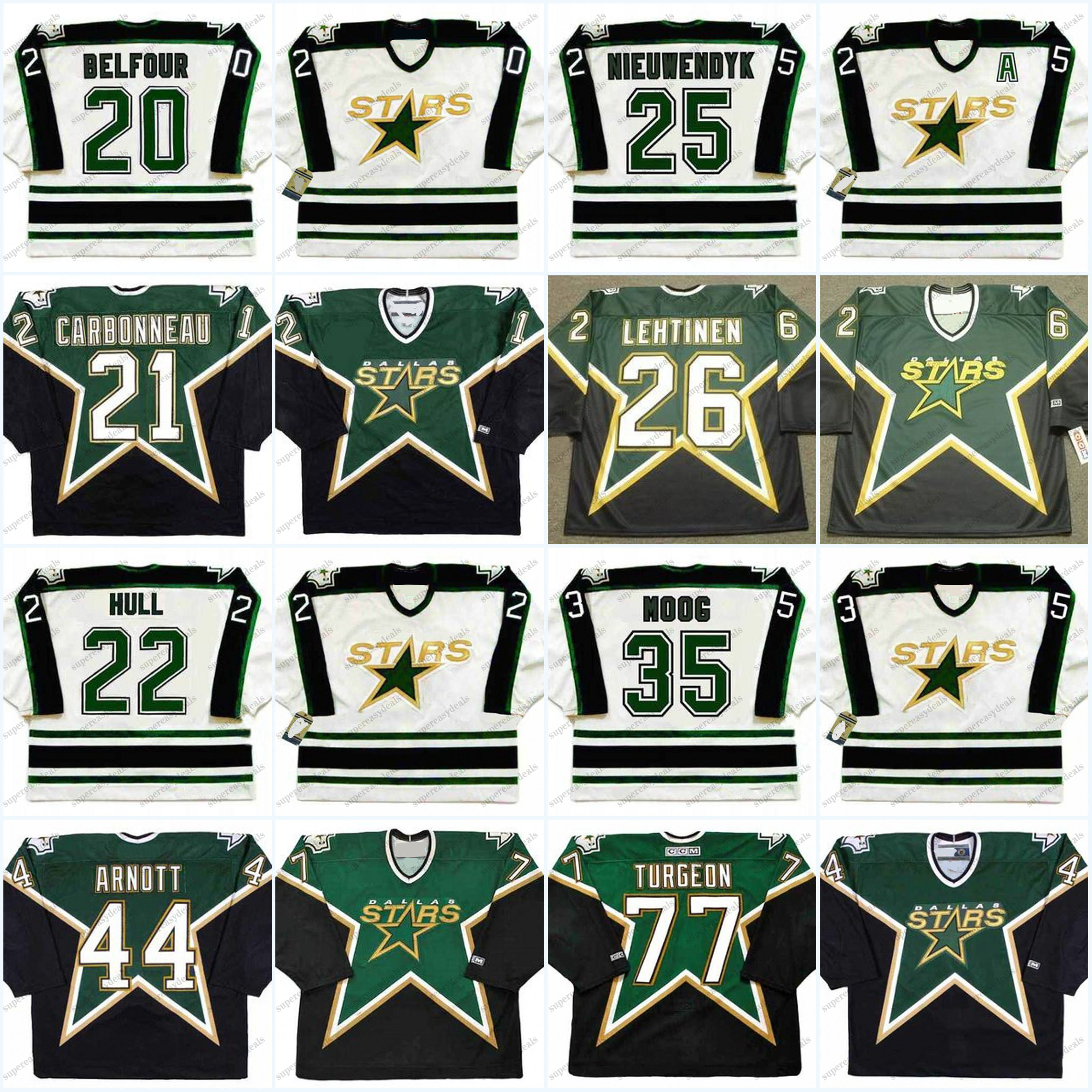 2024 Dallas Derian Hatcher Stars Hockey Jerseys Mike Modano Todd Harvey Brett Hull Ed Belfour Andy Moog Marty Turco Pierre Turgeon customs
