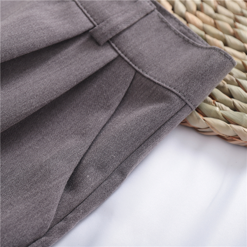 Women's Shorts Summer Casual Shorts Adjustable Waist Loose All-match Korean Style Chic Tailored Bottoms Pockets Daily College Breathable Trendy 2