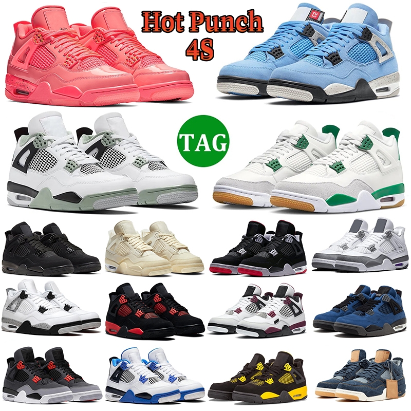 Top OG Jumpman 4 Baskteball Shoes 4s Men Women Hot Punch University Blue Seafoam SB Pine Green Black Cat Red Thunder Trainers Sports Sneakers With Box, Military blue
Top OG Jumpman 4 Baskteball Shoes 4s Men Women Hot Punch University Blue Seafoam SB Pine Green Black Cat Red Thunder Trainers Sports Sneakers With Box, Military blue